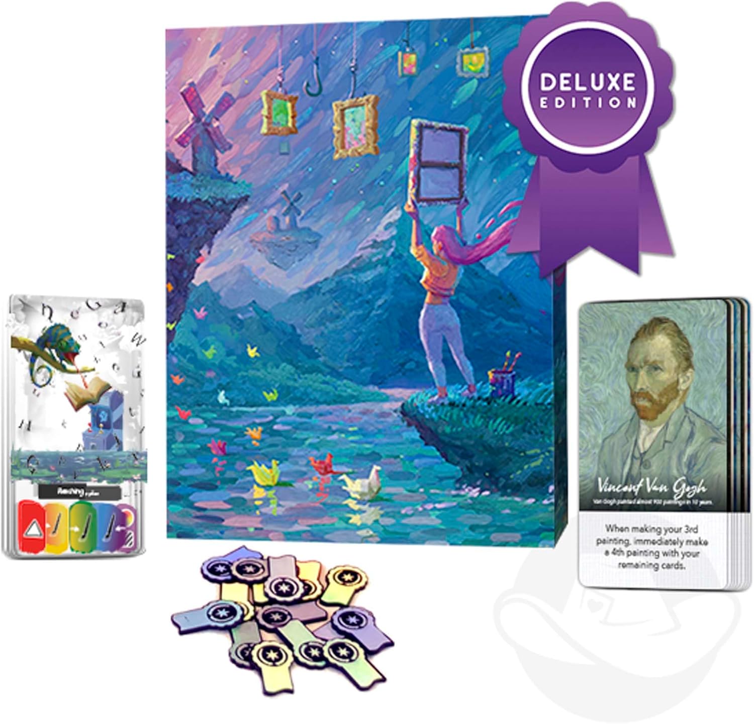 Canvas Finishing Touches (Deluxe) Expansion - R2i Games - 1 to 5 Players - 30 Minutes Play Time