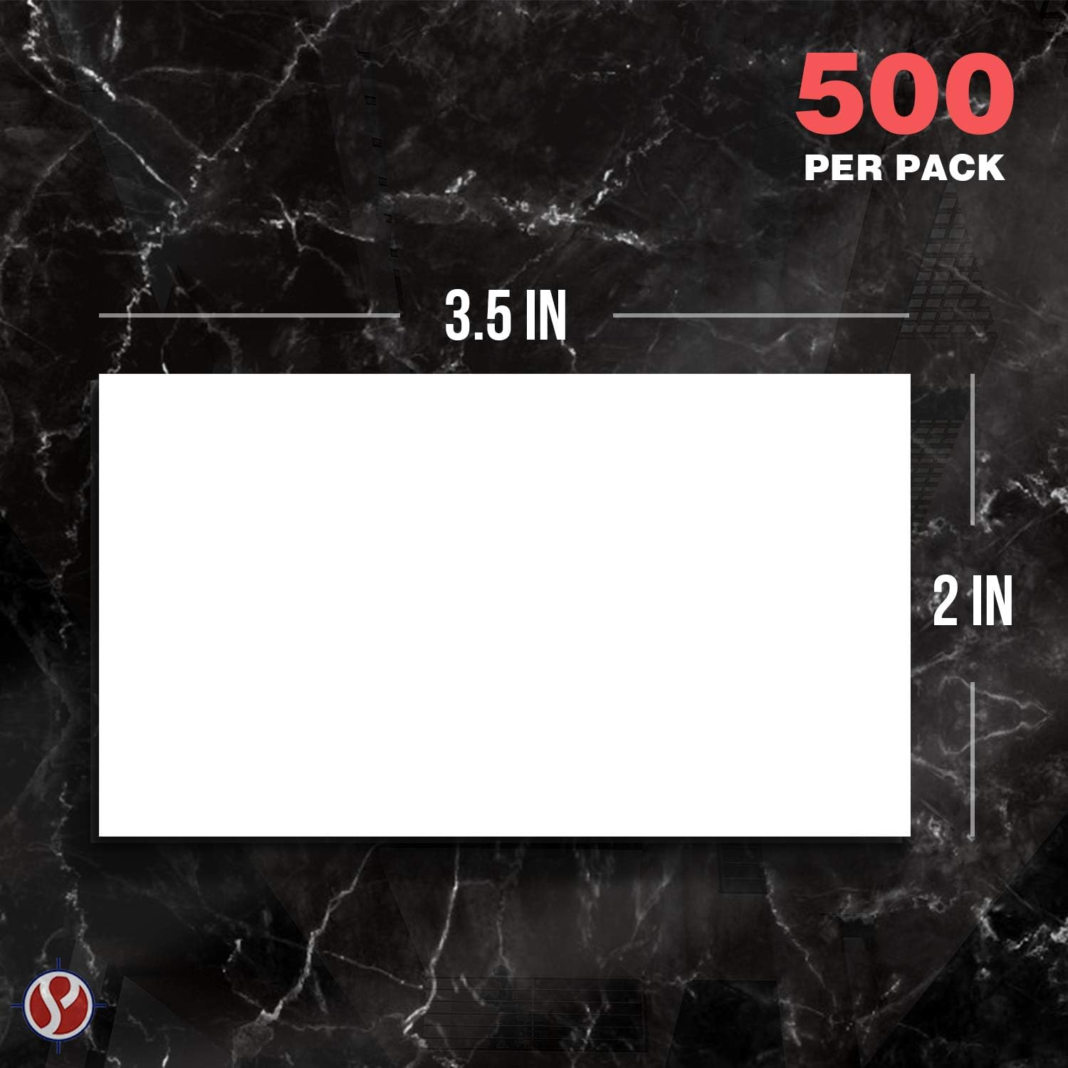 Blank Business Cards | Super Smooth White Writable Cards | Also Great as Gift Tags, Thank You Cards, or Notes | 2 x 3.5 Inches | 80lb (216gsm) Bristol Card Stock | 500 Per Pack