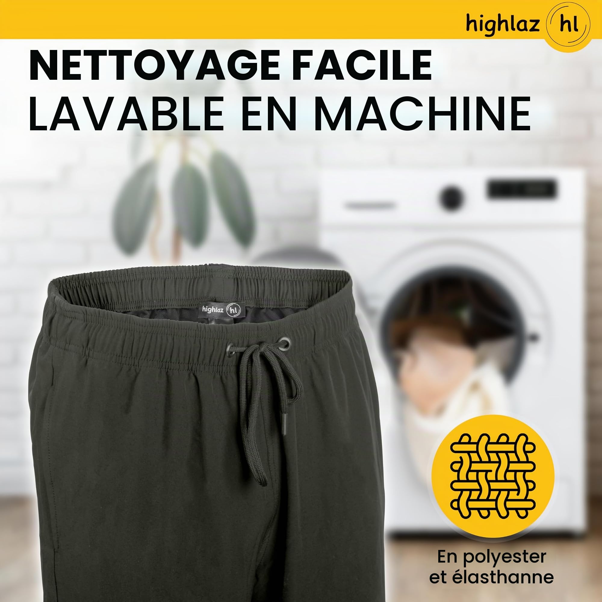 Short de bain pour homme, confortable, extra long, avec poches zippées, respirant, séchage rapide