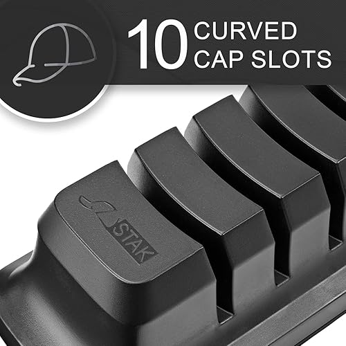 Miniatura 8 de Organizador de sombreros para gorras de béisbol  Soporte para sombreros para 10 gorras de béisbol  No requiere instalación, sistema organizador de