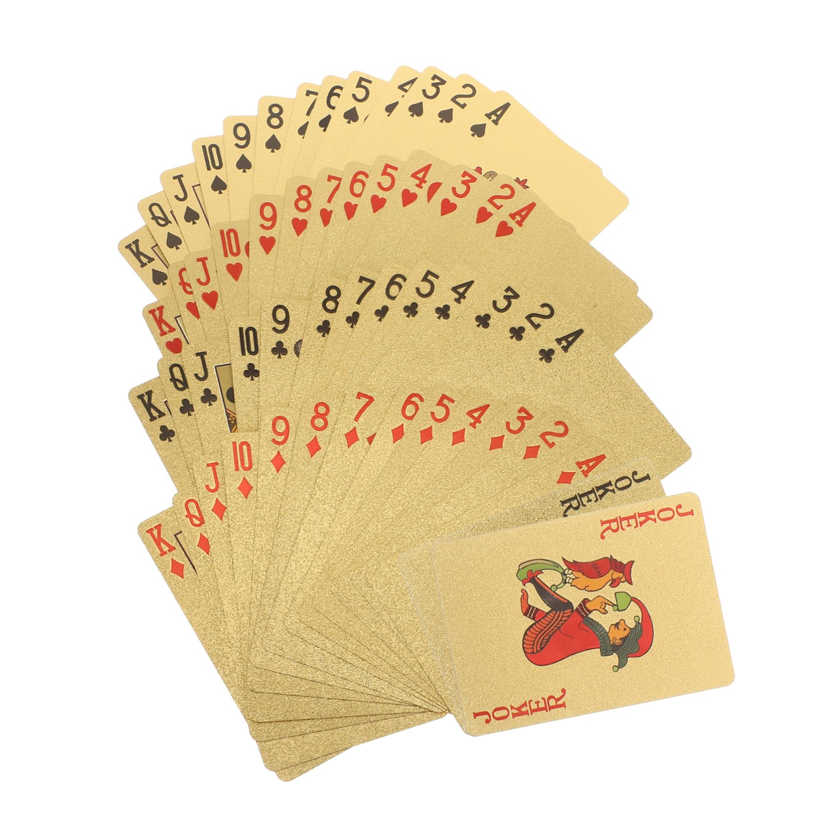 BESTonZON Poker Cards Plated De Cartes à Jouer Plastique Étanches avec Motif Unique pour Parties Et