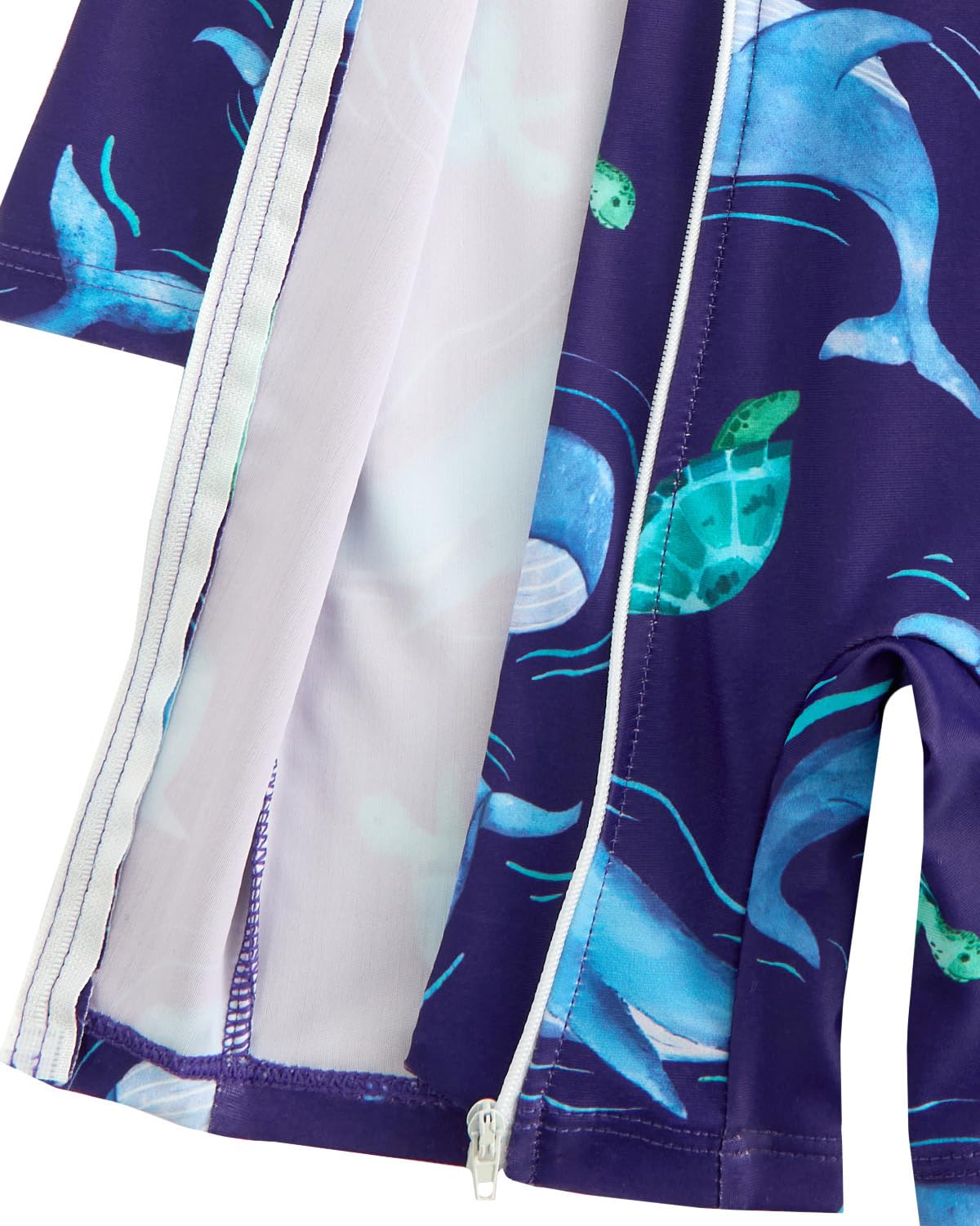 WYTbaby Maillot de bain une pièce pour bébé - Vêtement UV avec fermeture éclair - Protection UV - Maillot de bain pour tout-petits garçons et filles de 3 mois à 3 ans