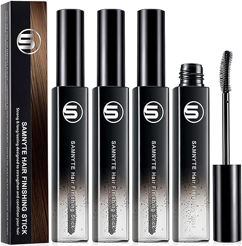 Samnyte Barra de acabado de cabello, (4 unidades) Flash Moment Flyaway Stick para cabello de bebé, máscara hidratante natural y brillante para