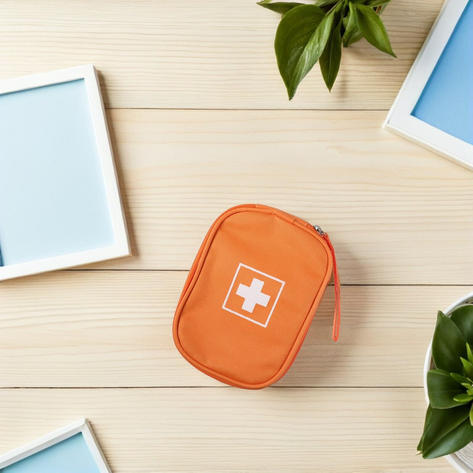 Bolsa Médica Portátil Pequeña con Asa Organizador para Almacenamiento de Medicamentos Bolsa de Salud Ligera para Emergencias y Viajes al Aire