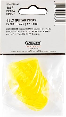 Miniatura 6 de JIM DUNLOP 486RHV Gels, Rojo, Pesado, 72Bolsa