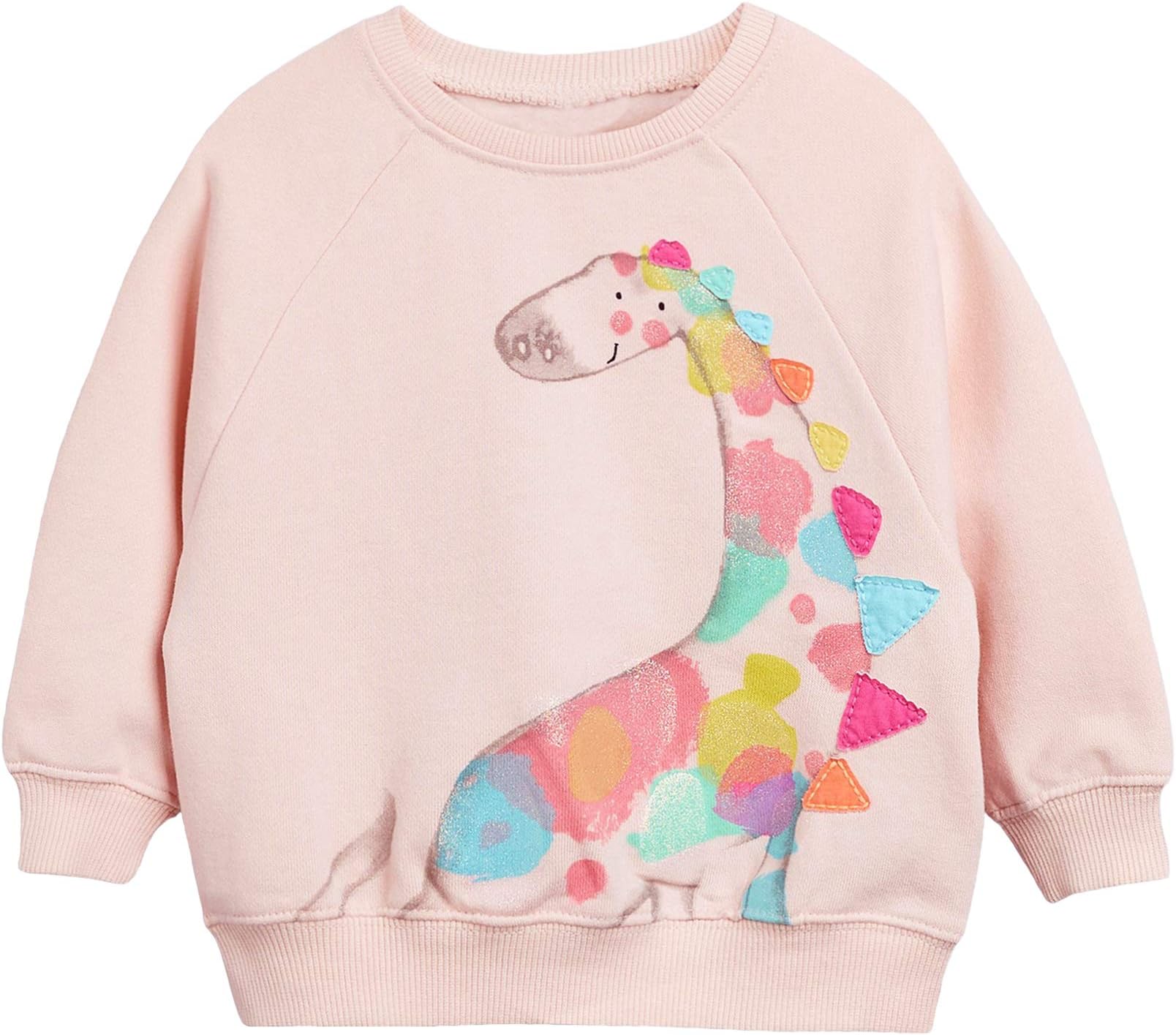 Baby Girls Unicorn Sweatshirt Jumper T-Shirt Cute Long Sleeved Tops Casual Cotton Tee Shirts Kids Toddler Clothes Age 1 2 3 4 5 6 7 Years