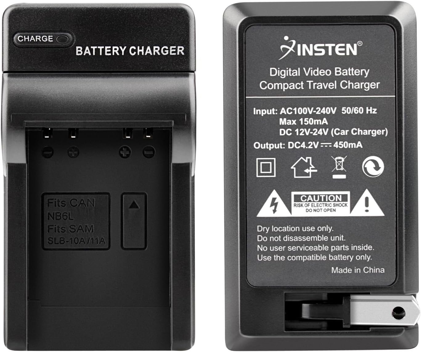 AC+DC/Home+CAR Battery Charger for Canon Digital Camera Model NB6L NB-6L Digital IXUS 85 is SD770 is IXY Digital 25 is