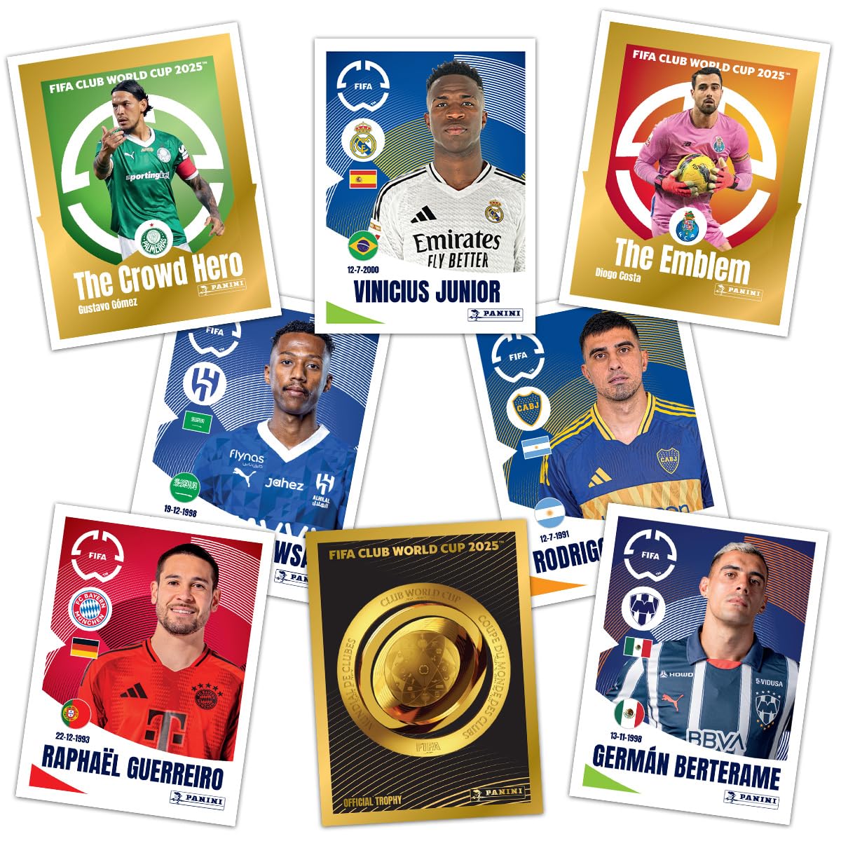 Panini Collection d'autocollants FIFA Club World Cup 2025 (boîte de 50 sachets)