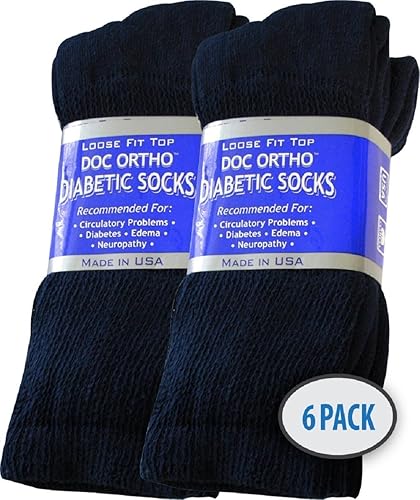 Miniatura 6 de Doc Ortho Calcetines Diabéticos de ajuste suelto, 6 pares, equipo