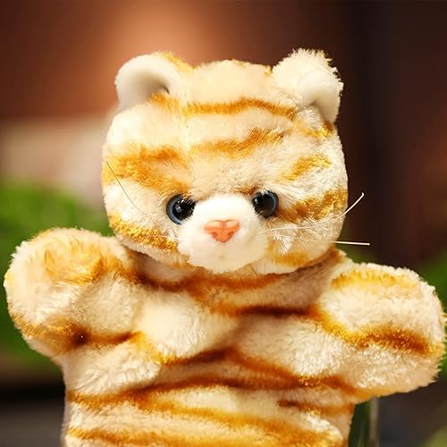 Miniatura 3 de Tiburones de mano de gato atigrado gatito peluche animales juguetes muñecas para niños imaginativo juego de simulación narración de cuentos