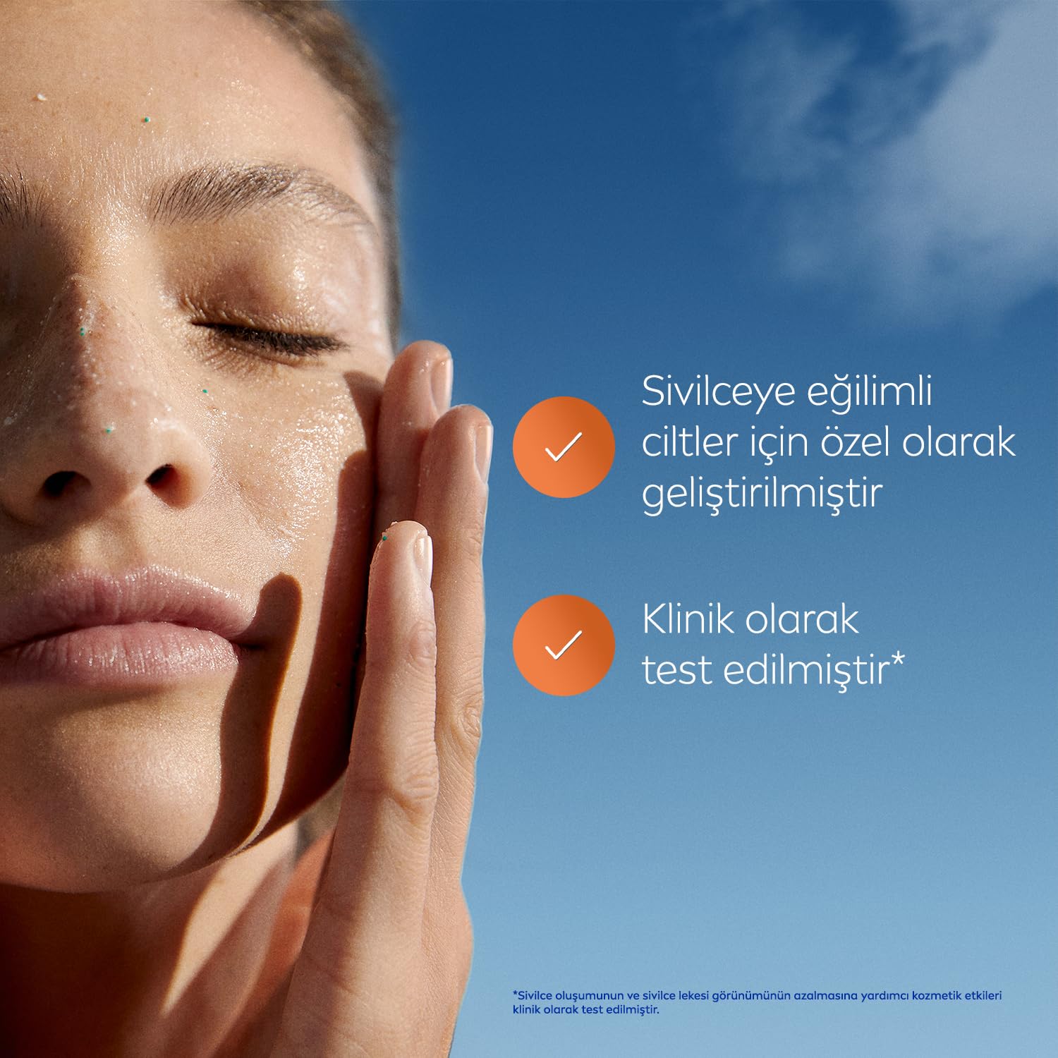 NIVEA Derma Skin Clear Sivilce Karşıtı Yüz Temizleyici Peeling 150ml, Gözenek Arındırıcı,Siyah Nokta Azaltır,Salisilik Asit,Deniz Tuzu, Niasinamid