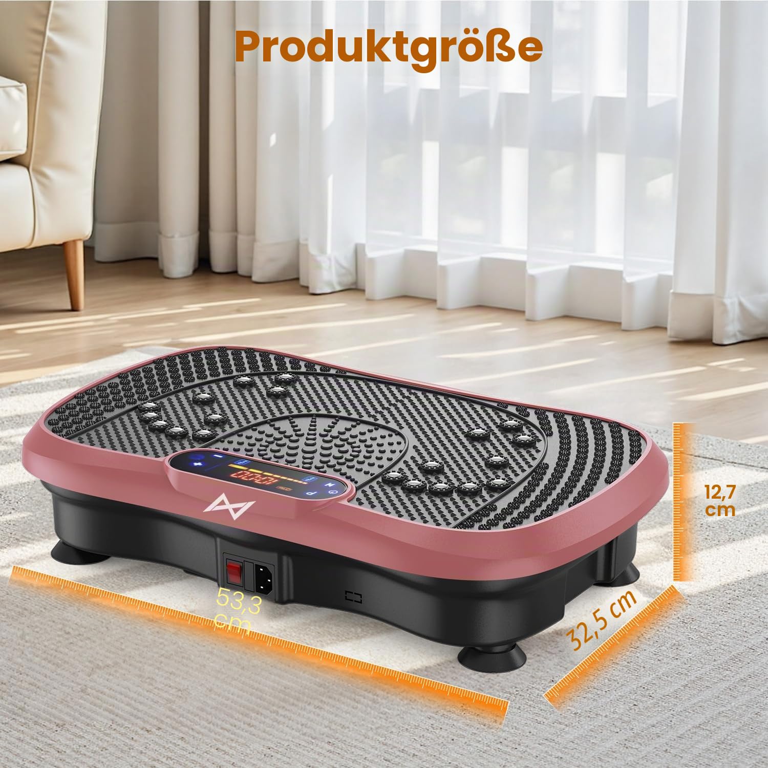 AXV Vibrationsplatte Testsieger, Rüttelplatte Sport für Zuhause,Vibration Plate mit 120 Stufen und 5 Modi, 150 kg Belastbar, mit Bluetooth, für Ganzkörpertraining, Abnehmen, Fettverbrennung