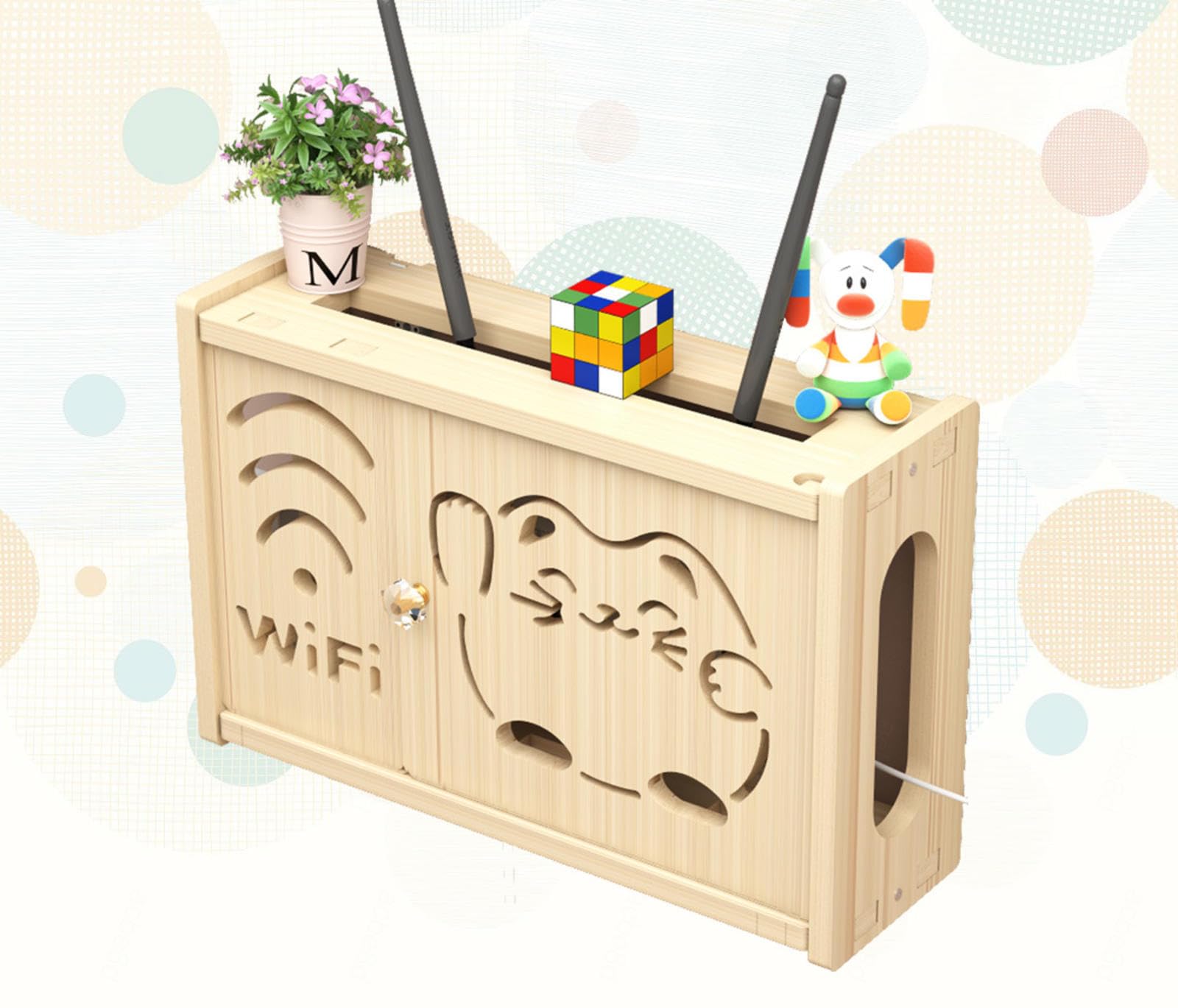 Scatola Organizer Per Router Da Parete - Bianco, Nasconde Cavi E Modem - Foto 2