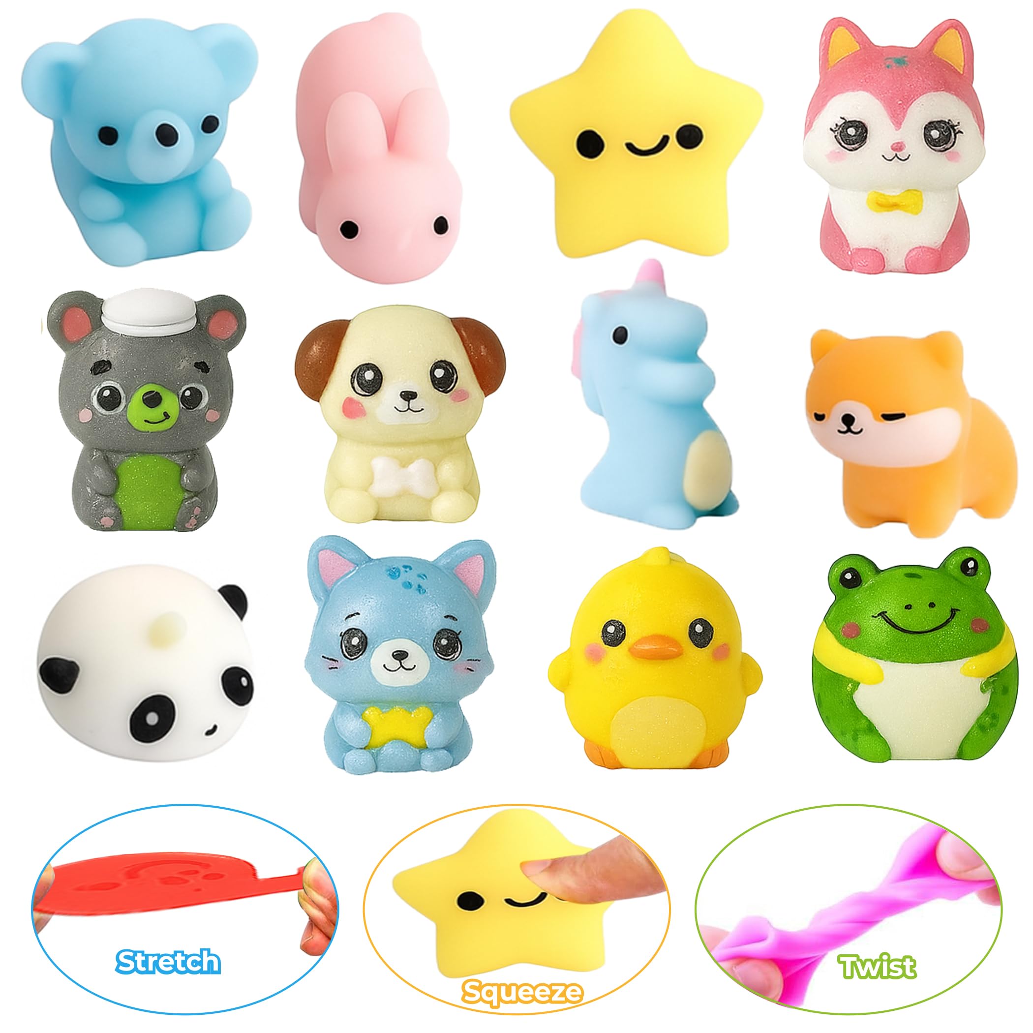 125 Pcs Party Favors Fidget Toys Pack, Randomly Selected Pop Sensory Set Gifts Stickers for Kids Adults Boy Girl Stocking Stuffers Autistic Bulk Goodie Bag Filler Treasure Box Classroom Prizes School