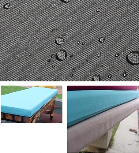 Miniatura 2 de Cojín de columpio de banco o porche, impermeable, antideslizante, cojín suave para silla, sofá biplaza suave, cojín de mimbre para muebles de