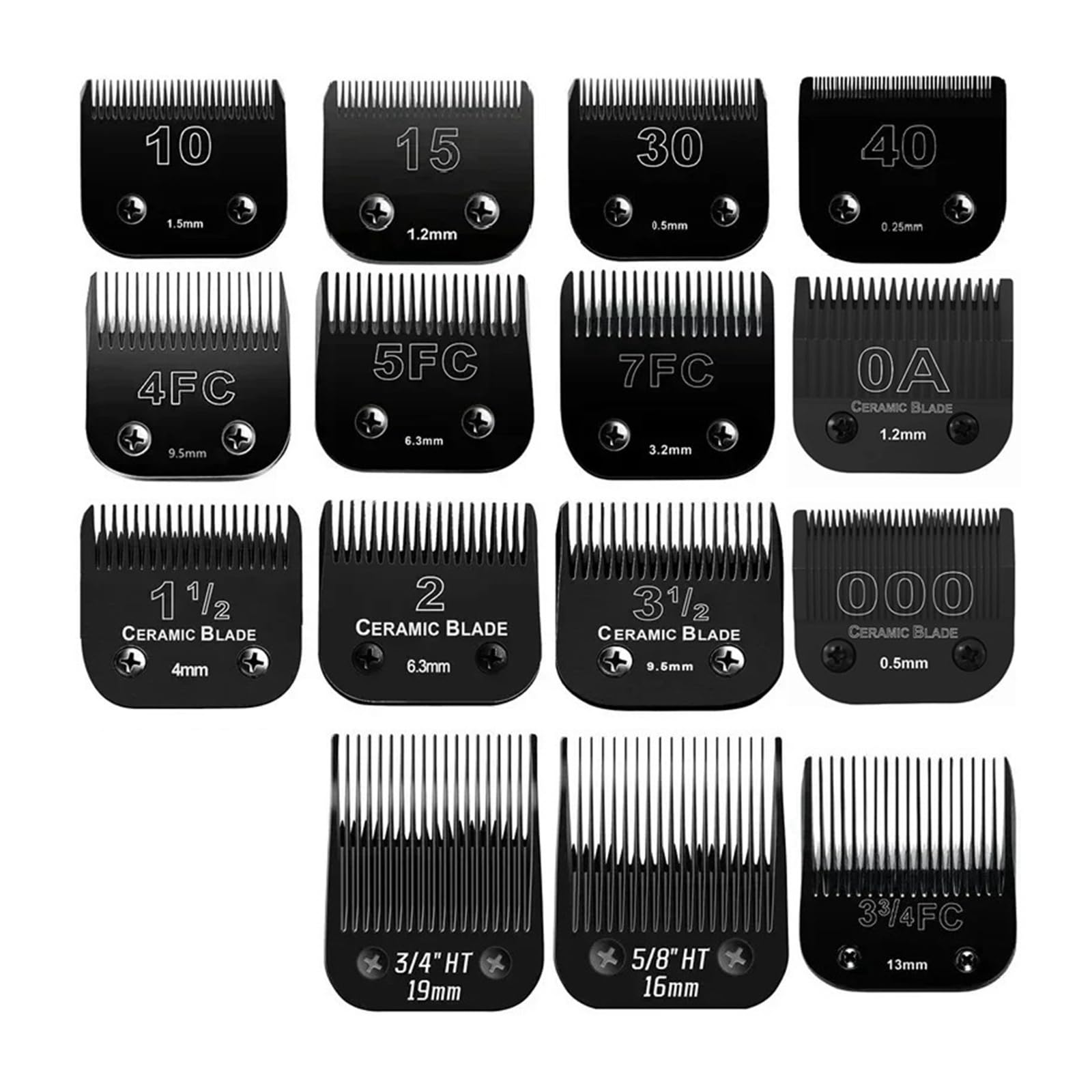 Compatible con Andis, Compatible con Oster, Compatible con Wahl, Cuchilla | Compatible con KM, Cuchilla Desmontable De Acero For Peluquería Canina, , , , , Series Animal Clippers(2 --6.3mm)