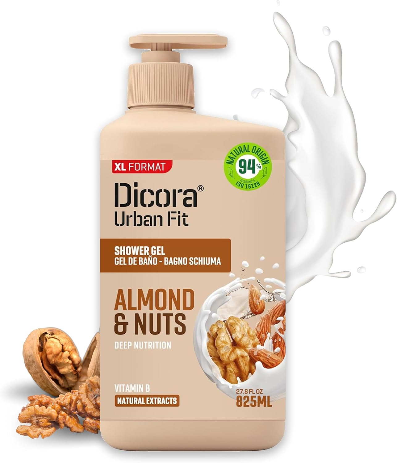 Gel de baño Dicora Urban Fit Almendras & Nueces por sólo 1,97€