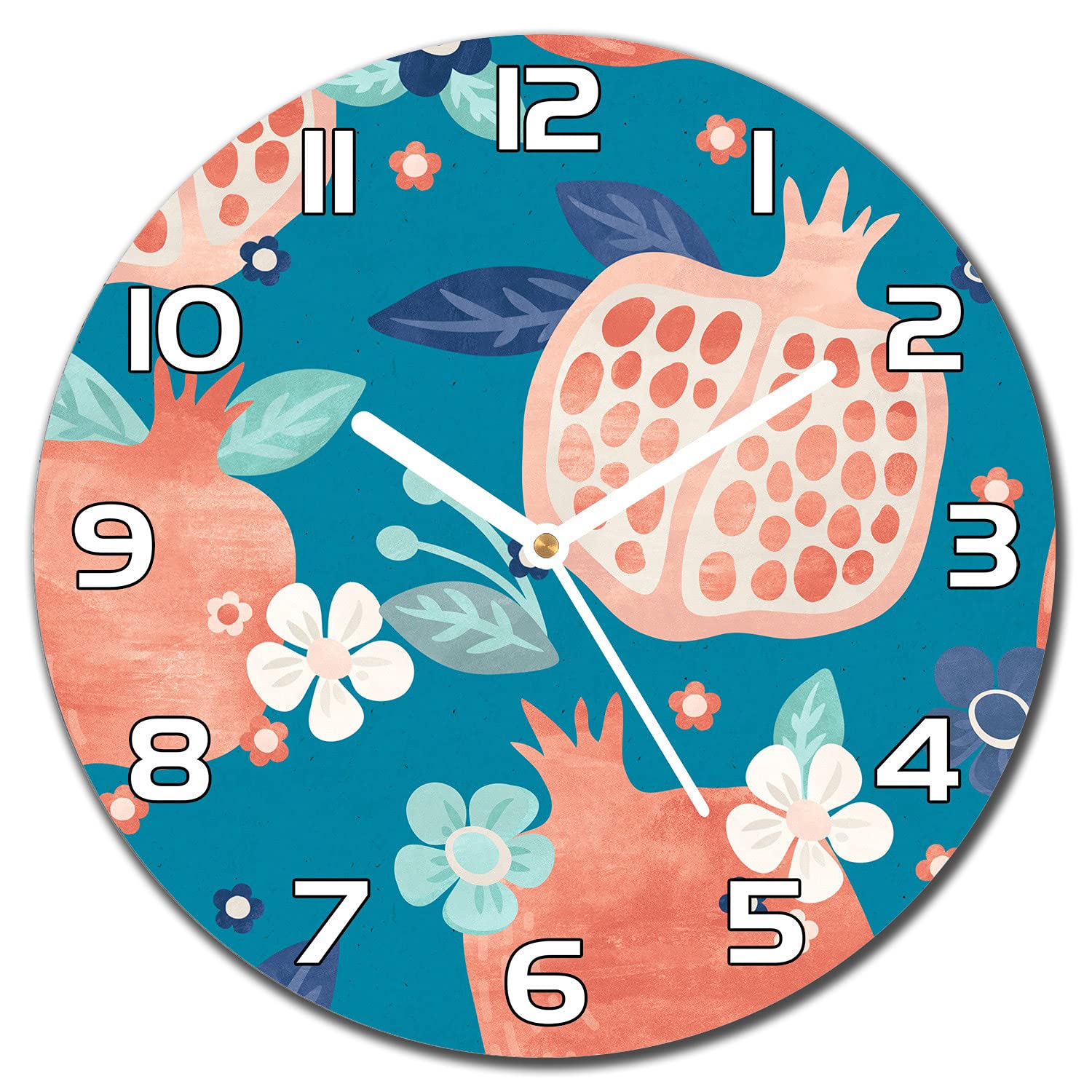 Horloge murale lisible en verre de sécurité 30 cm pour cuisine
