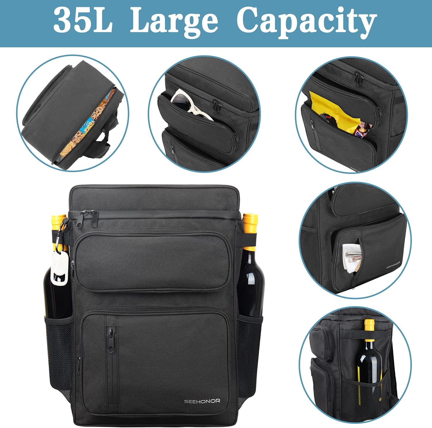 Buy Insulated Cooler Backpack Leakproof 