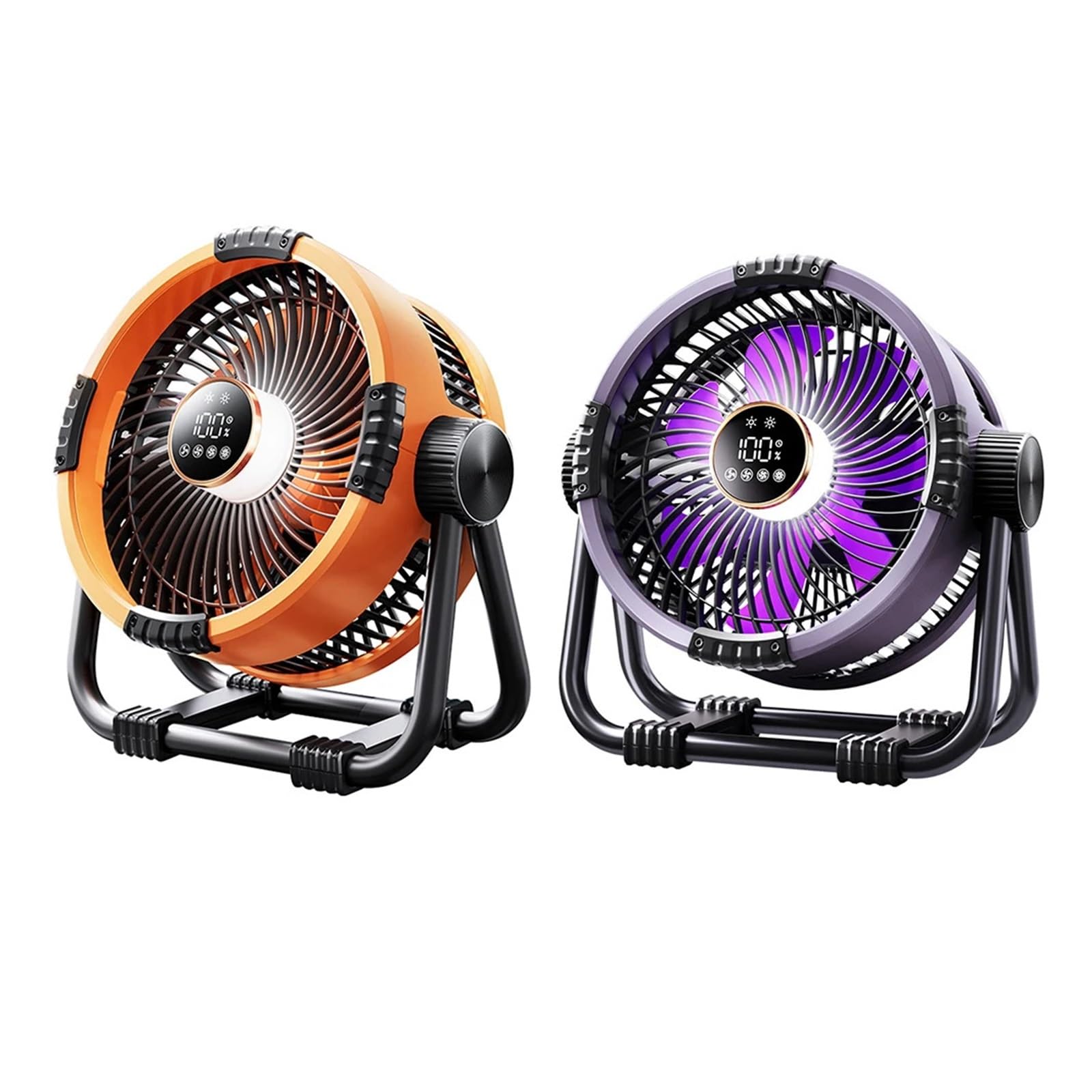 Ventilador de camping portátil recargable contra el calor en carpas de exterior 5