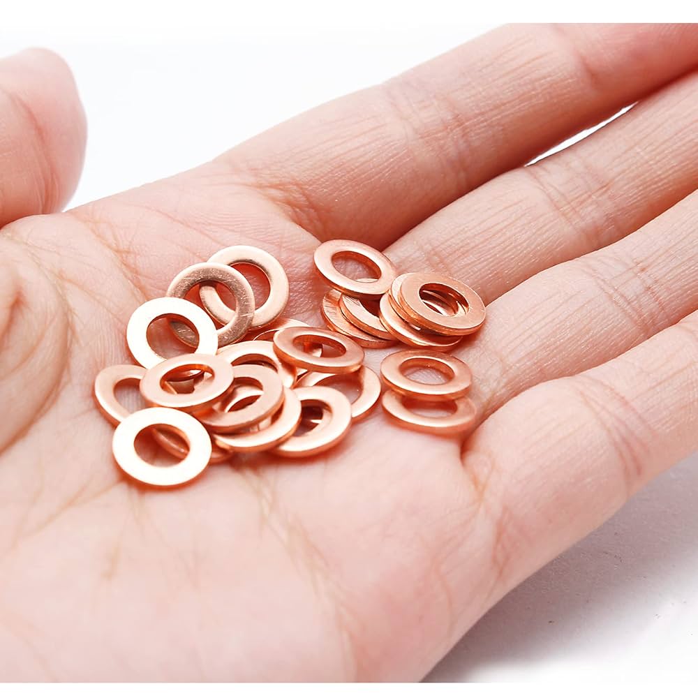 Amazon | Kyuionty M8銅ワッシャー 100個 銅メトリック