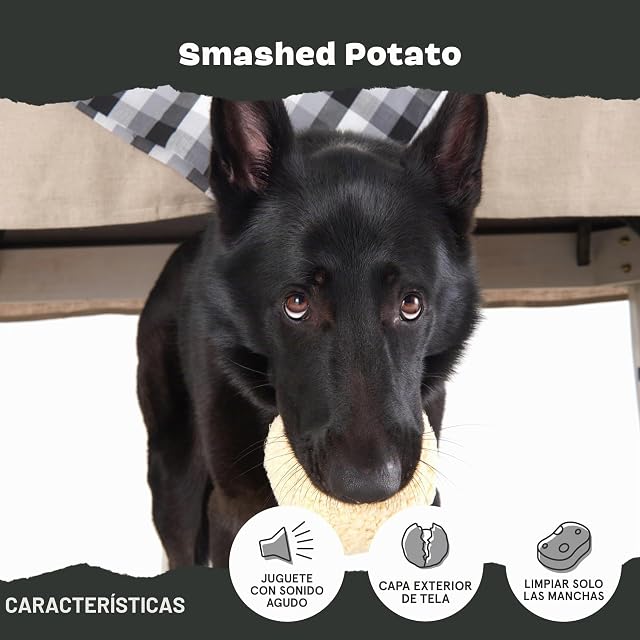 Foto 4 de 7 de Barkbox Potato - Juguete para Perros 2 en 1, Juguete masticable de Peluche Resistente para Perros Grandes