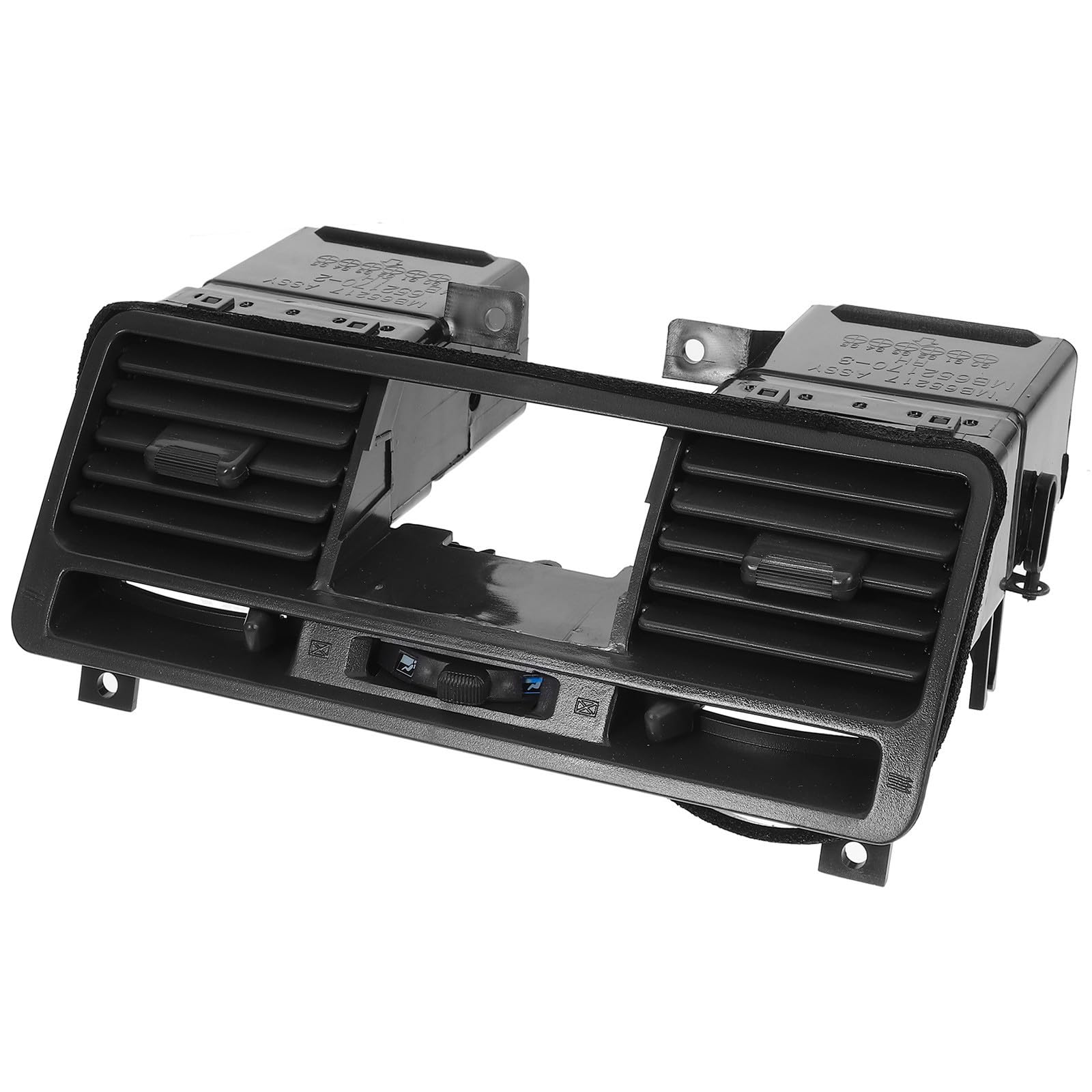 TOYANDONA Rejilla de Ventilación Celebracion Verano de Salida de Aire Fácil Instalación en ABS Negro para Tablero de Coche