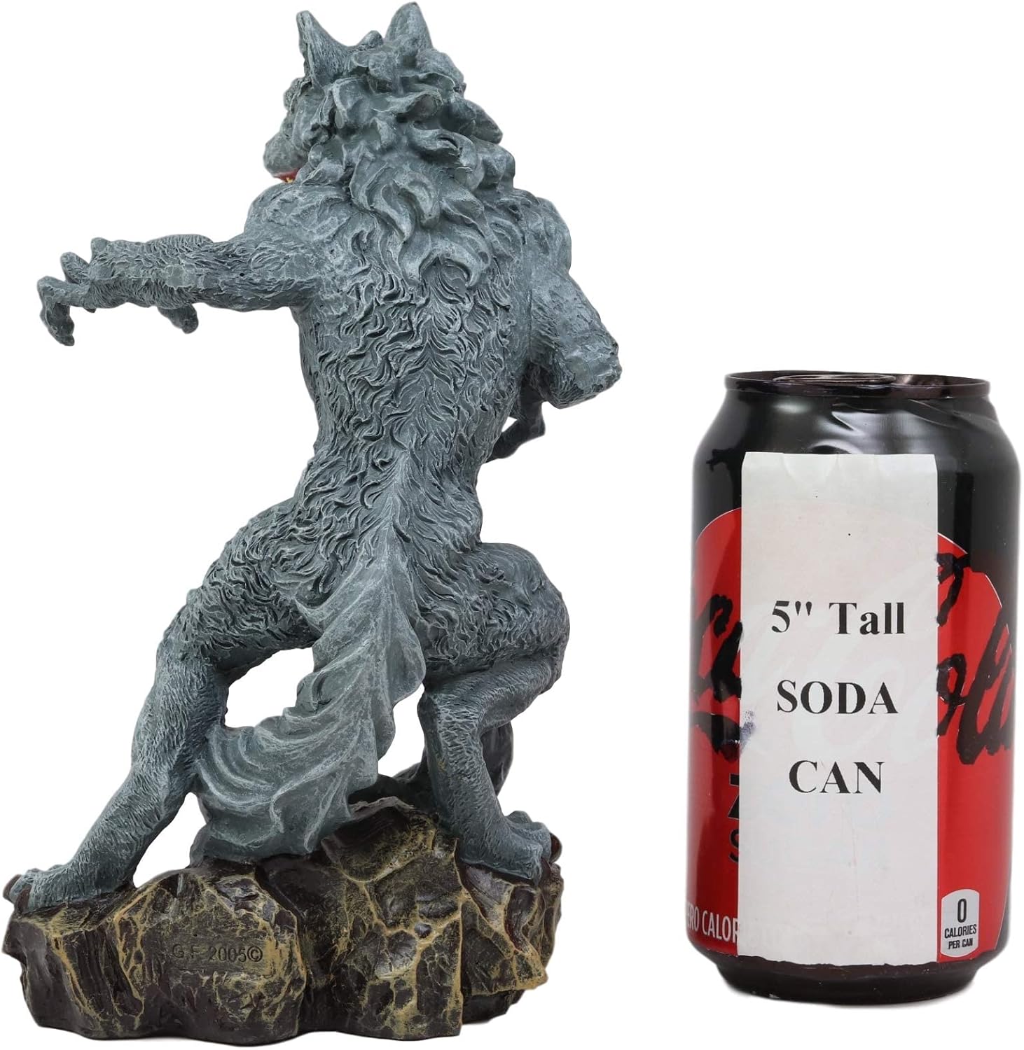 Ebros Gothic Werewolf Tea Light Candle Holder Statue Lycan Beast Wolf Man Figurine Werewolves Direwolf Fantasy Decor Sculpture for Halloween Underworld Macabre Mystic Decorative Candleholder