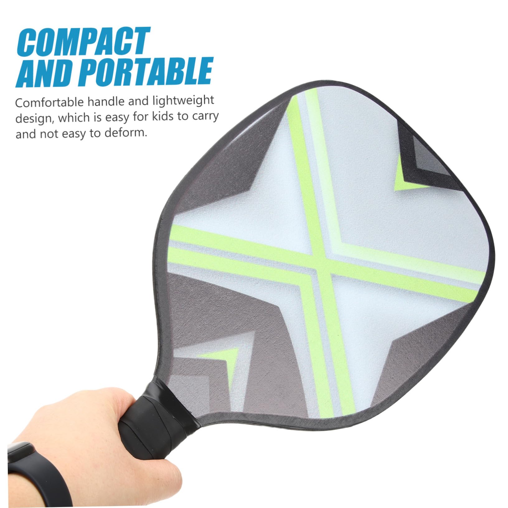 POPETPOP Pickleball con Racchette Antiscivolo e Palline Resistenti Kit Portatile per Sport all Manico Confortevole e Materiali Abs e Legno Duraturi