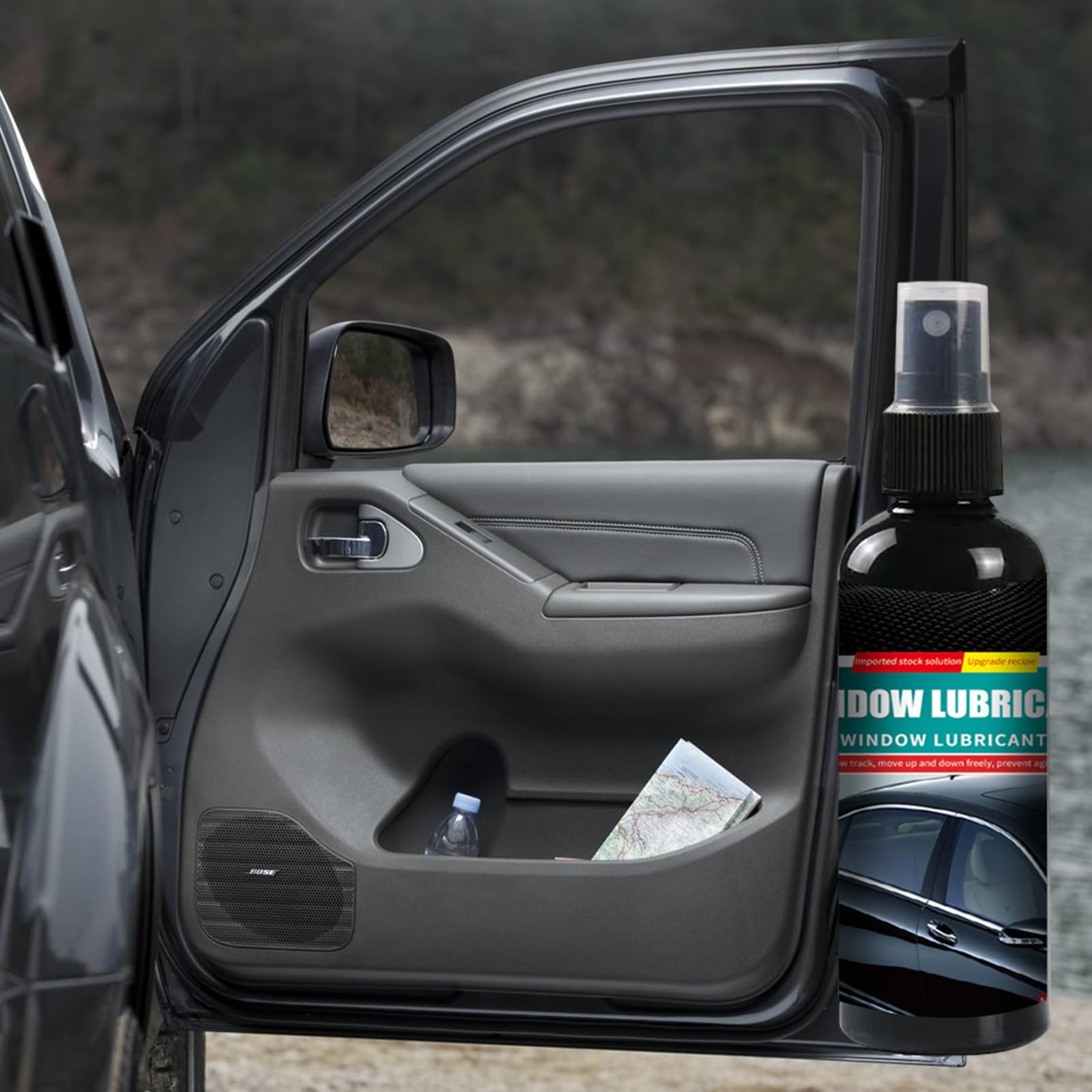 Automotive Window Lubricant Spray - Olio di ruggine portatile, lubrificante multiuso per auto, barche, camion, cerniere