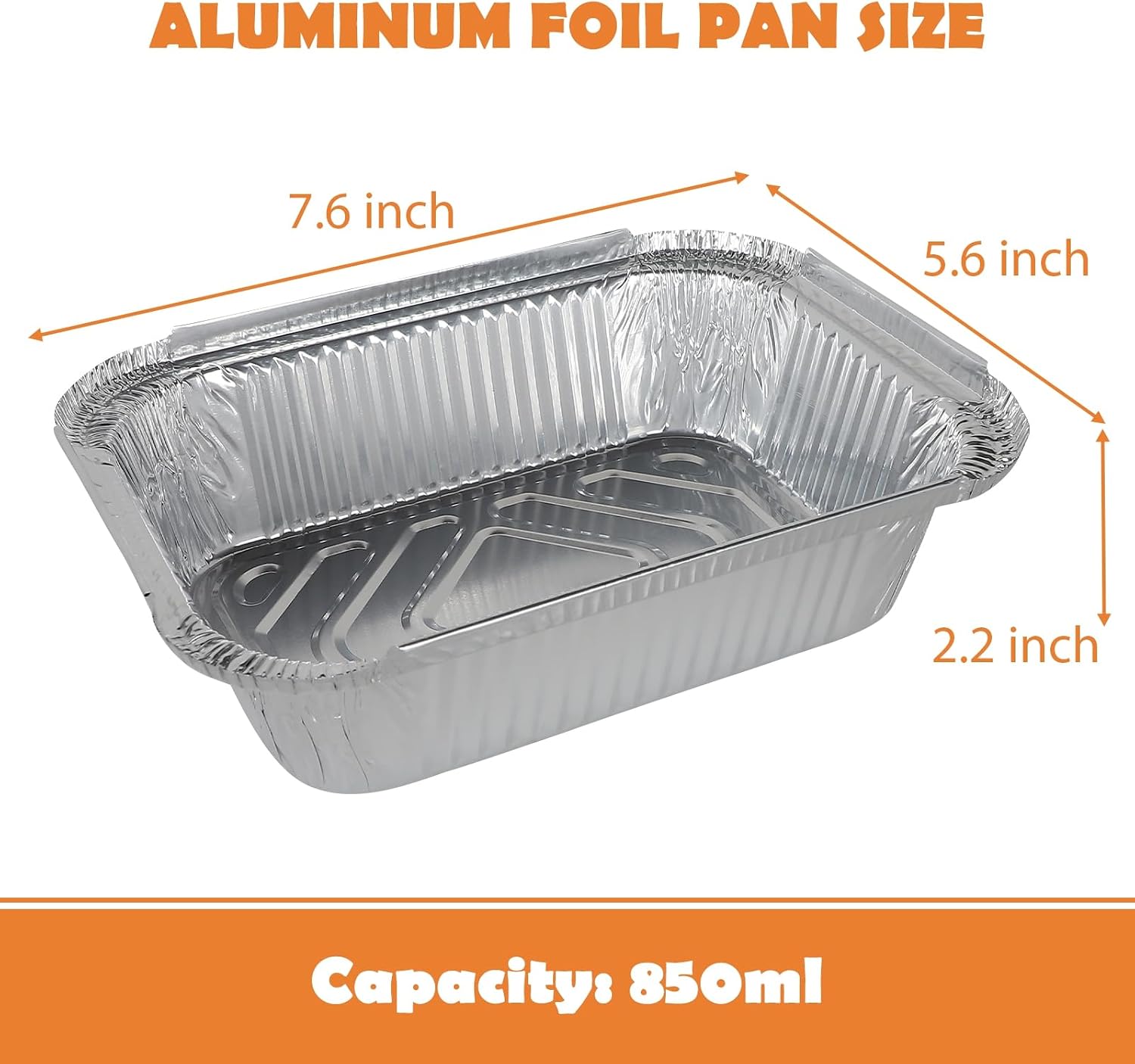 MorTime 40 Pcs Thanksgiving Foil Pans with Lids, Disposable Foil Food Containers with Harvest Themed Cardboard Covers, Aluminum Foil Baking Pan Cake Pans for Cooking, Heating, Roasting image 2