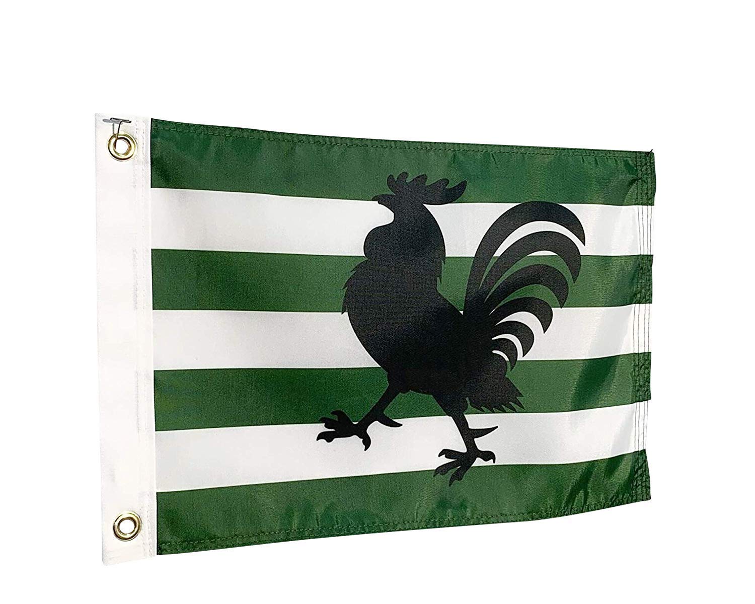 12x18" Husband Aboard Boat Flag Burgee, Rooster Cock Boat Flag, Durable All Weather Nylon