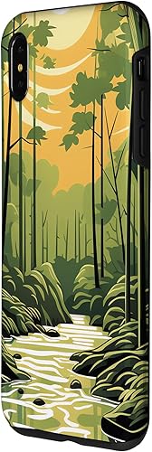 Miniatura 2 de iPhone XS Max Bamboo Brilliance A Symphony of Forest Colors Case