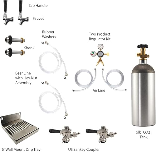 Miniatura 2 de Kit de conversión de refrigerador de montaje en pared con tanque de CO2 5 #