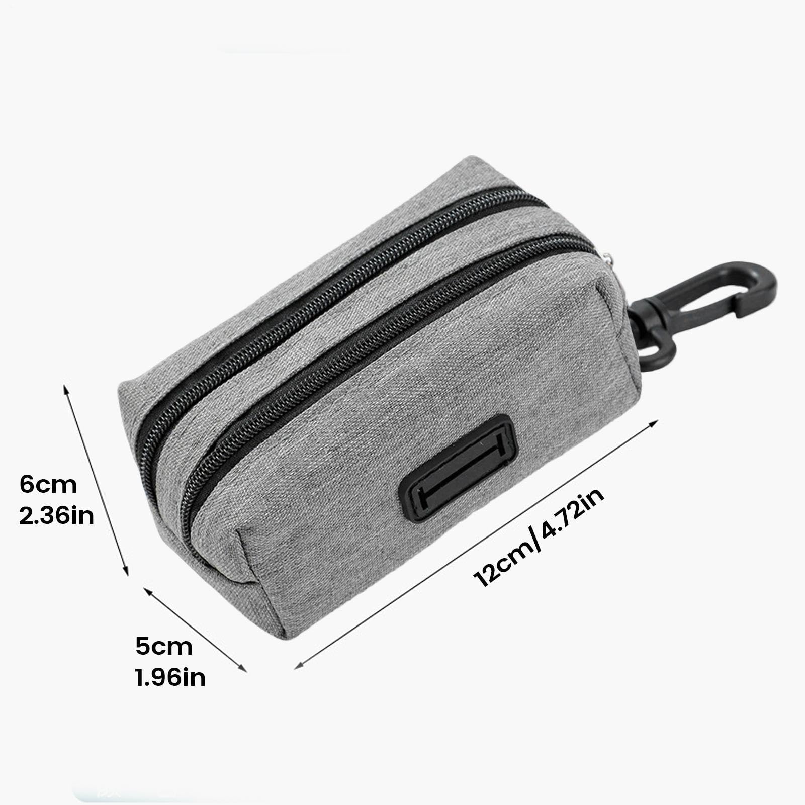 Generico Porta Sacchetti Deiezioni Canine con Clip Tasca Piccola Oxford