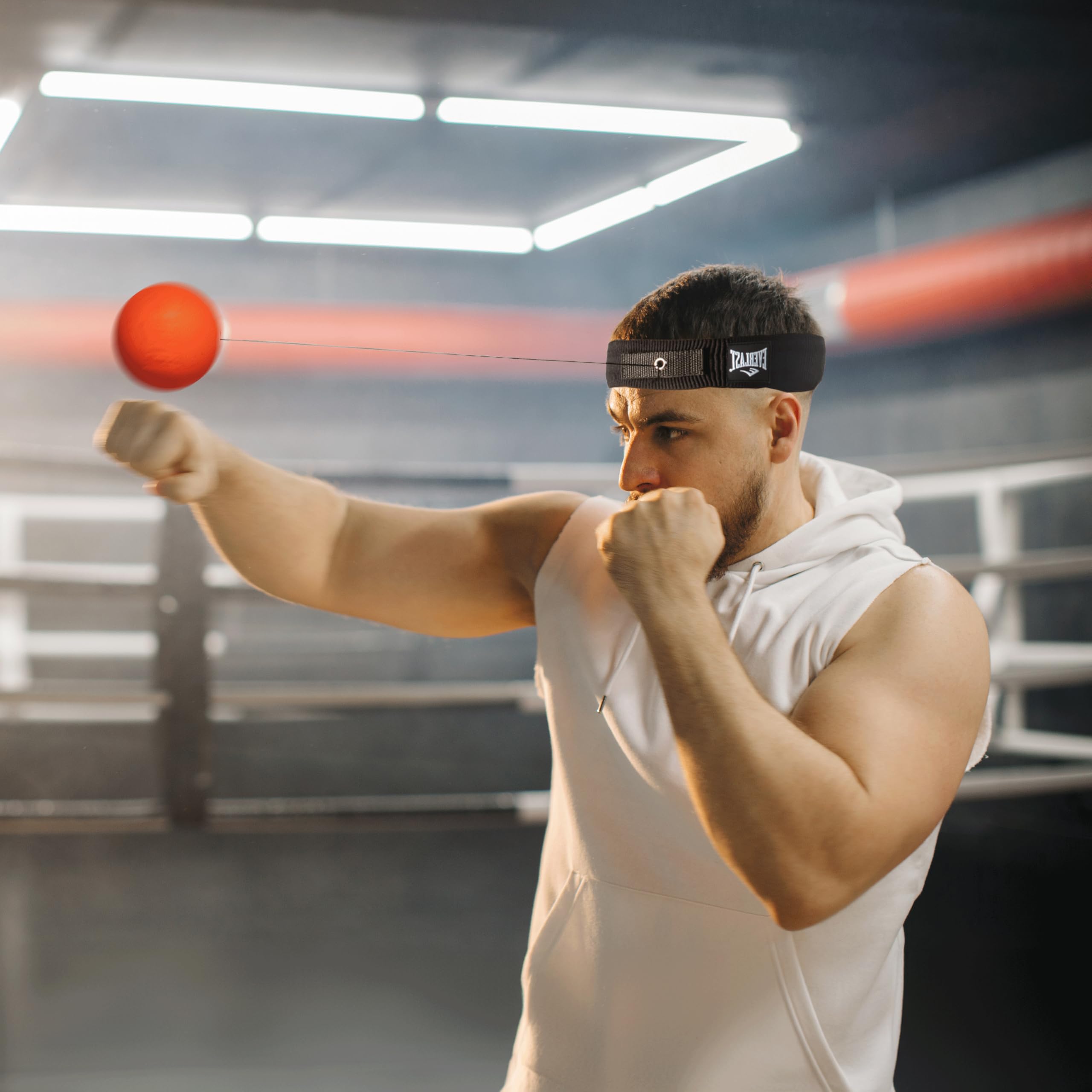 Everlast Unsiex Powerlock Reflex Ball Ballon de Gymnastique pour Adulte Rouge Taille Unique