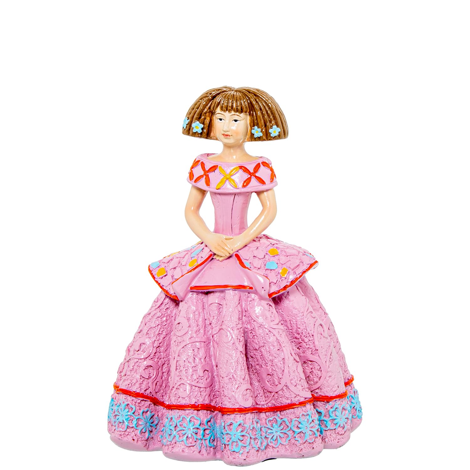 AlexandreHouse Figure Resin Menina Pink_11X11X15CM