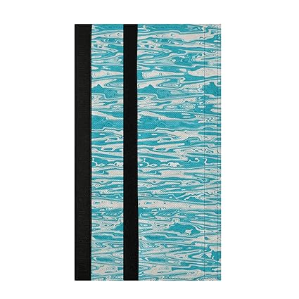 Wave Turquoise Liquid Flow 2 Pcs Refrigerator Door Handle Covers Blue Water Mottled Swirl Dishwashers Grill Microwave Cabinet Door Cloth Protect Kitchen Appliance Clean