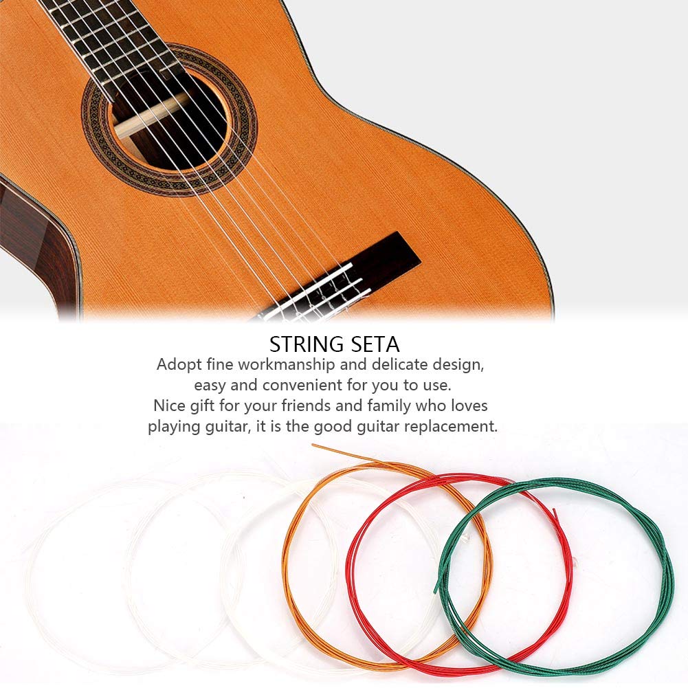 6Pcs / Set Metal Nylon Strings Replacement Part Accessory For Kids Guitar Strings Colorful 12×11×1 6Pcs Set Metal Nylon Strings Replacement Part Accessory For Classic - Image 4