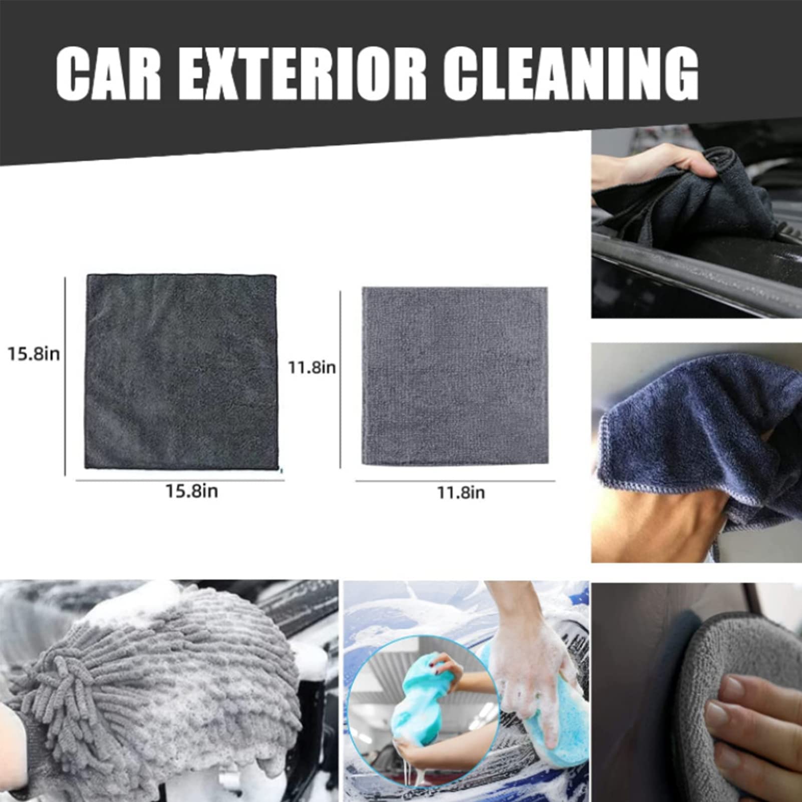delr 2 Kit per la Pulizia 'Auto | Spazzole per Dettagli Car Detailing | Camion per motociclette Tutti Gli Strumenti per la Pulizia e Parti di Automobili 10 Pezzi, Uffici per Pneumatici da Cucina