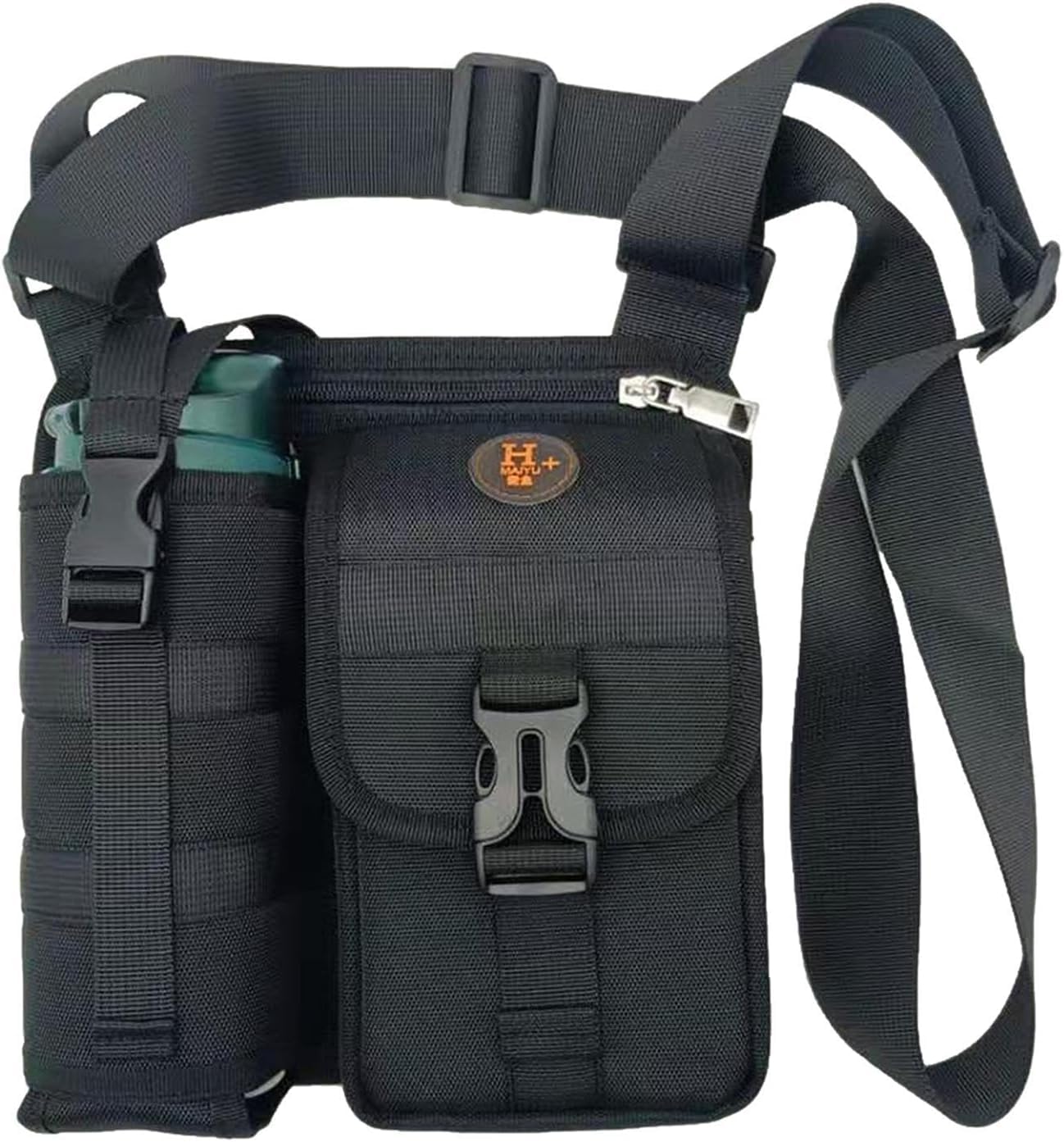 WROPZO Water Bottle Carrier with Adjustable Crossbody Shoulder Strap – Insulated Water Bottle Pouch for Running, Hiking, Gym, Travel, Camping – Lightweight Water Bottle Bag for Adults & Kids-image-24