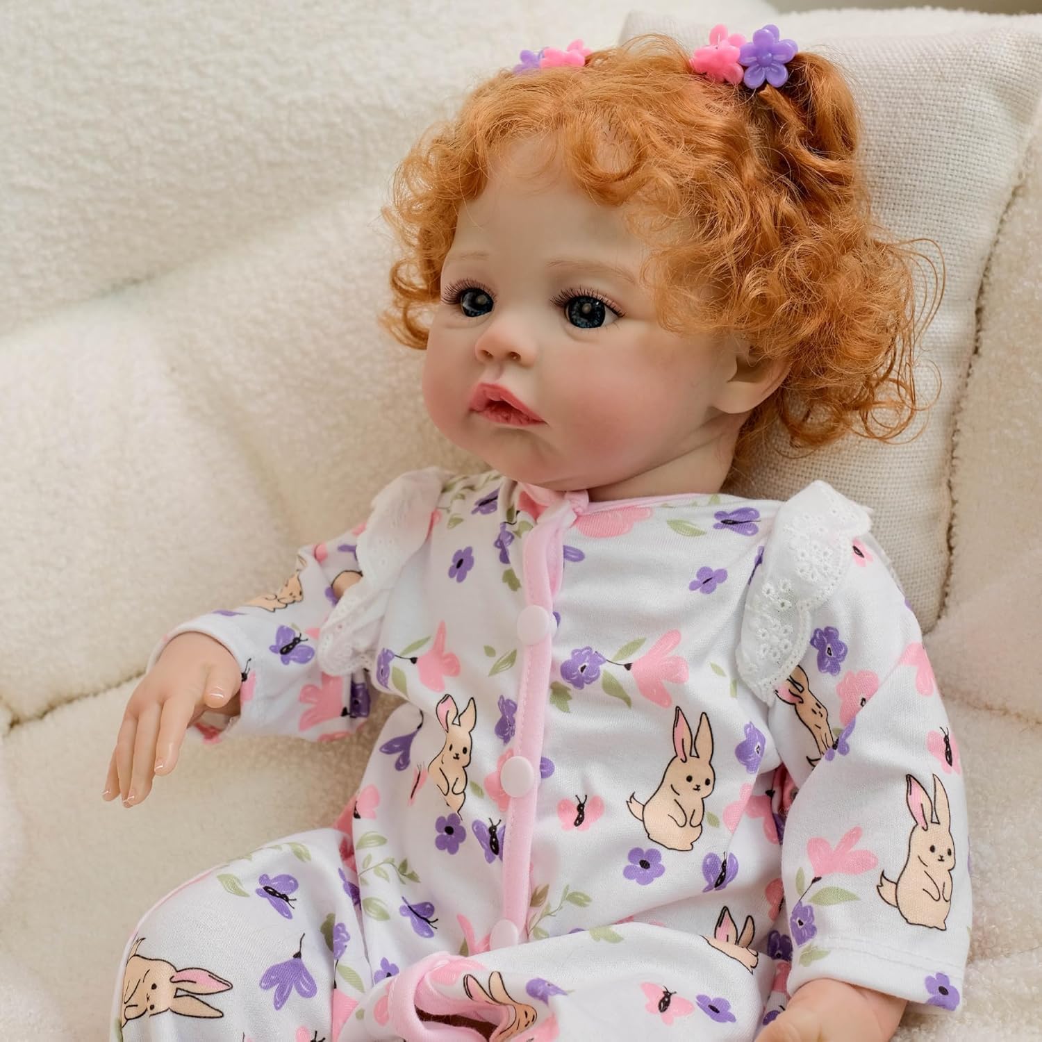 RXDOLL Reborn Babypuppen Silikon Ganzkörper Mädchen Wiese 45,7 cm wasserdichte realistische Babypuppen, die aus echtem Silikon aussehen, waschbare Puppe für Kinder ab 3 Jahren oder Sammler