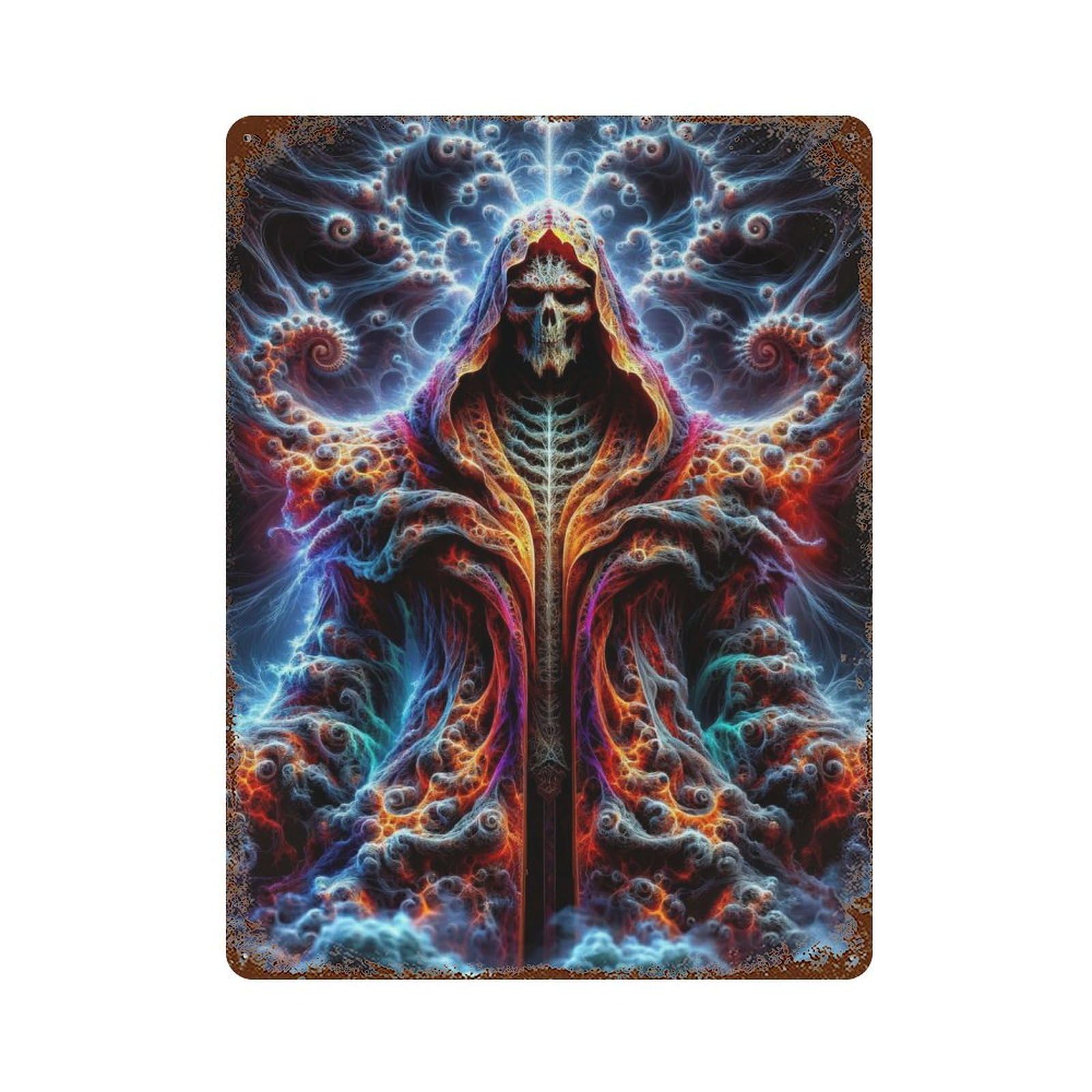 Quantum Necromancer Retro Metal Sign 15.7"x11.8", Vintage Wall Decor for Garage, Pub Or Kitchen