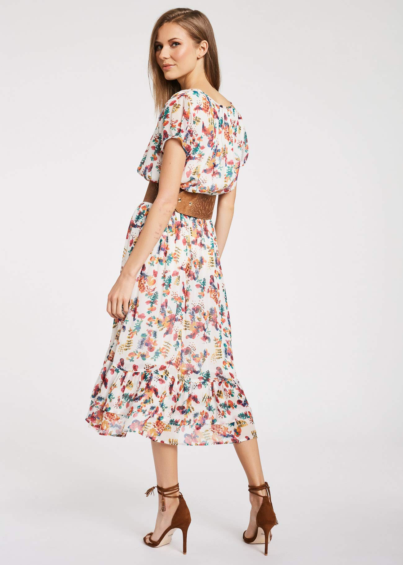 Gaudi Vestito Midi stampato multicolore da donna