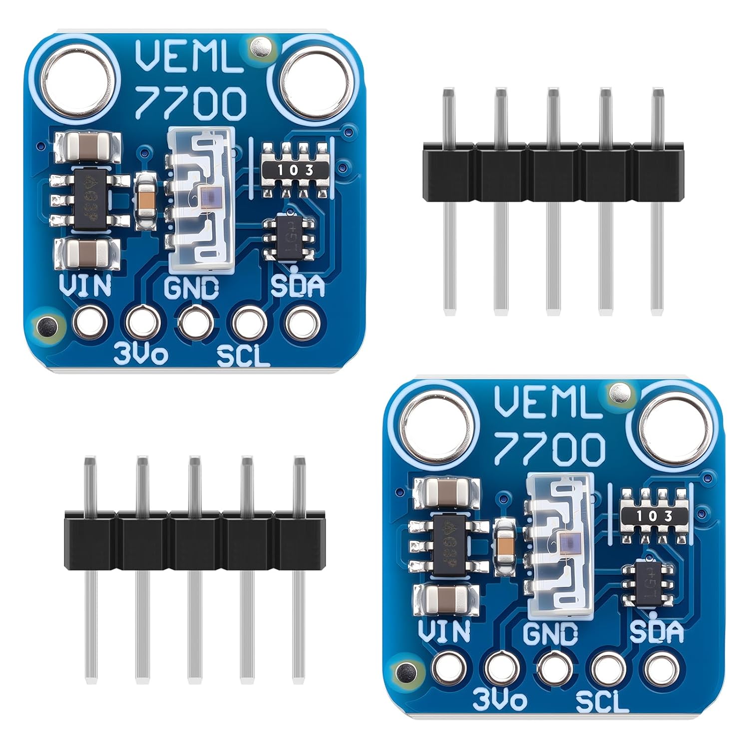 2pcs VEML7700 Ambient Light Sensor I2C IIC Communication Interface Light Sensors Moudule for Arduino