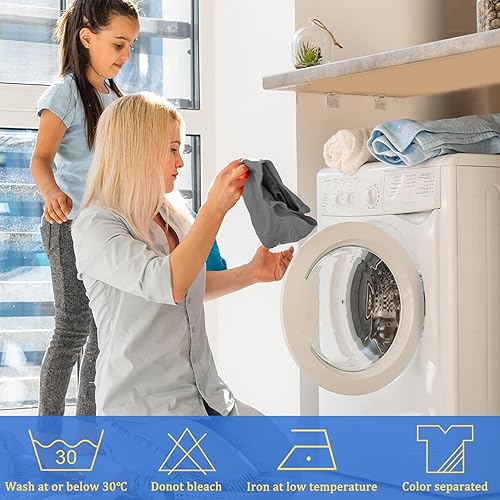 Miniatura 6 de Paquete de 4 delantales de chef, delantal ajustable con 2 bolsillos, delantal personalizado unisex para cocinar, cocina, restaurante