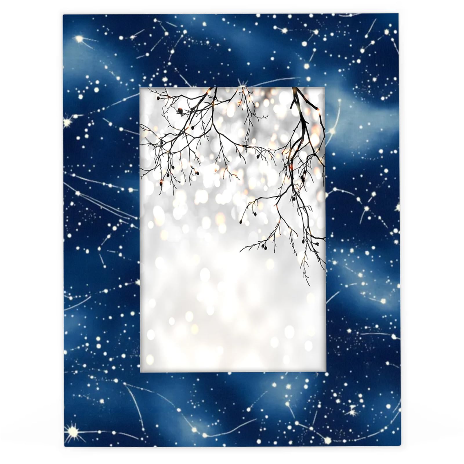 Amazon.com - LANYANYQ 4x6 Picture Frame, Theme Space Nebula Galaxy