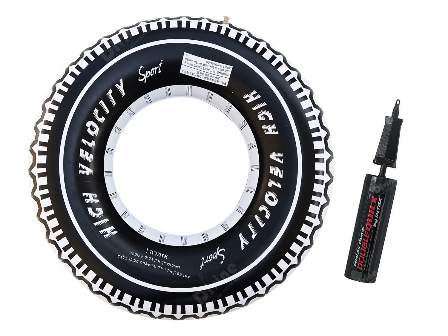 D DIVINE Reason for million smiles Inflatable Swim Ring Float for Adult Swimming Rings Black (80 CM Swim Ring, Hand Air Pump) (B09Y13X5JL) Amazon Price History, Amazon Price Tracker