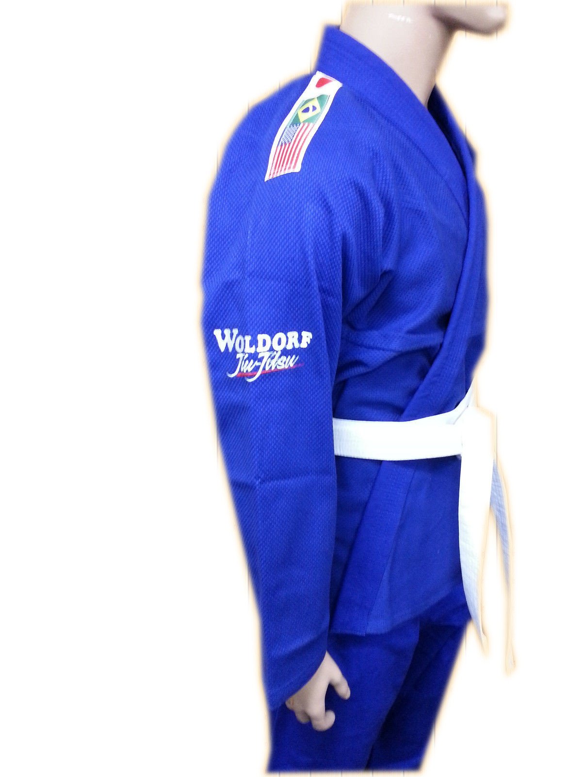 Woldorf BJJ Kimono Brazilian Jiu Jitsu Judo Gi Student Blue Color 2 Martial Arts, Training Uniforms, Pre-Shrunk, Ultra Light Weight Uniforms Soft Fabric