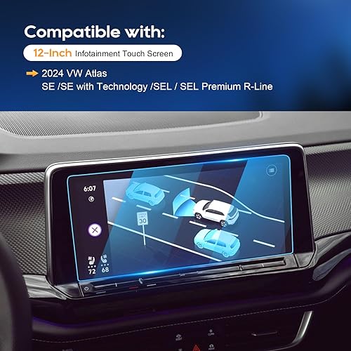 Vista 18 de LFOTPP Atlas - Protector de pantalla para Volkswagen Atlas (2018-2023), Arteno(2019-2022), Golf MK7 (2018-2021), Tiguan (2018-2023), Passat Atlas